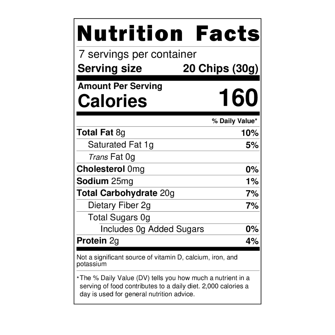 Totopos de Nopal - Chips